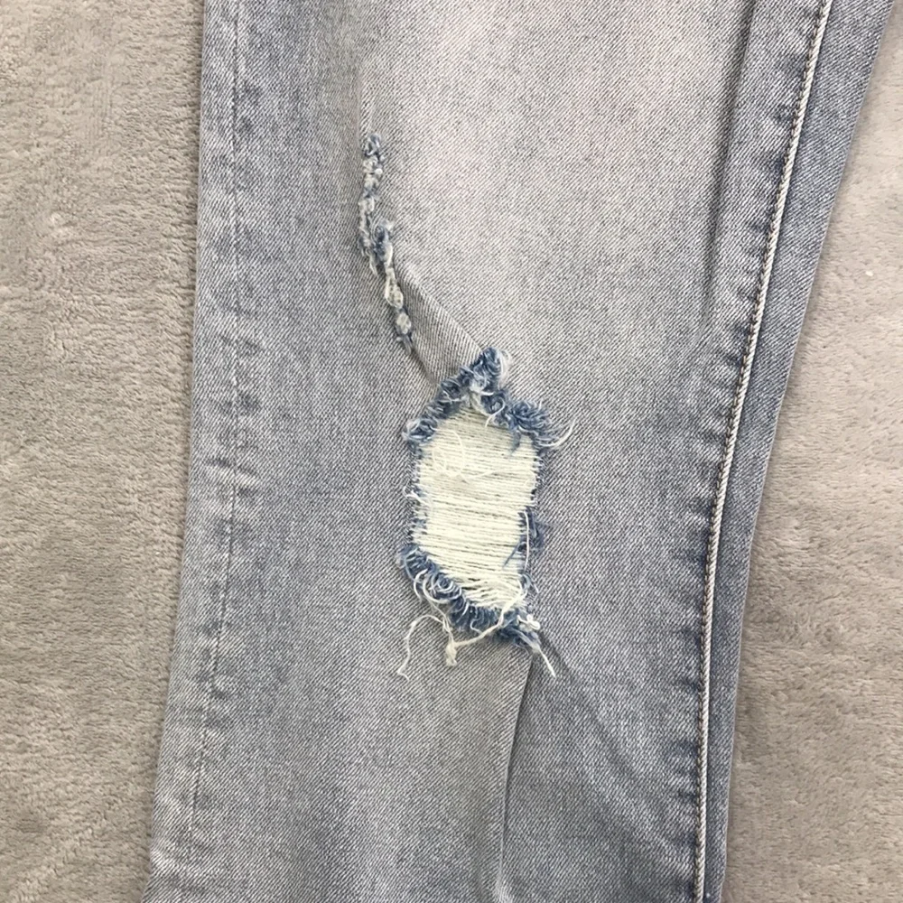 LNDN Denim Distressed Light Wash Straight Jeans Size 27 New